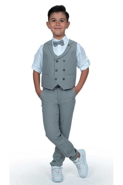 Terry Set 5 piese - Vestă cu guler