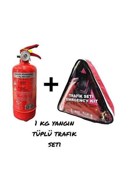 Zirve Yangın 1kg Yangın Söndürücü Trafik Seti Tüvtürk Uyumlu