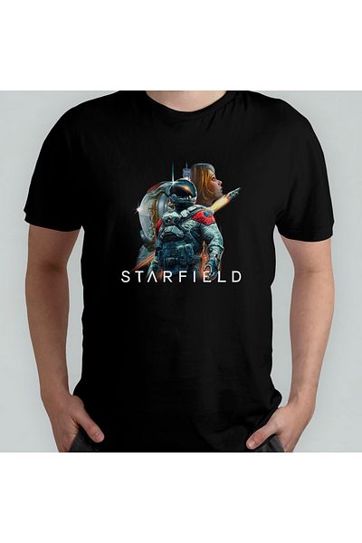 Pixxa Μπλουζάκι Starfield Crew Neck 100% βαμβακερό - 1