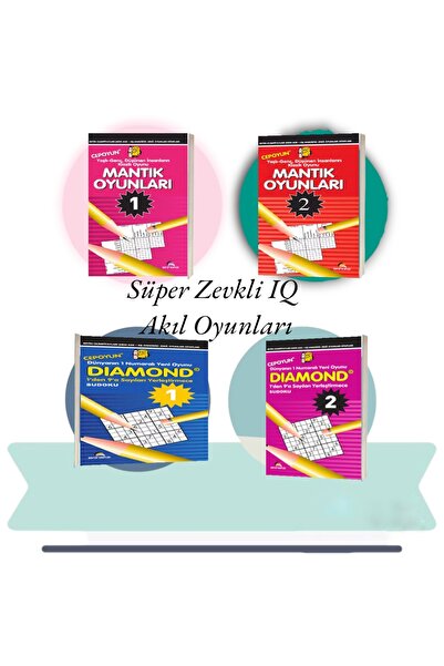 Ekinoks DüşünenTüm İnsanlar İçin IQ AKILoyunları (4Süper CepBoy Kitap,1.Hamur...