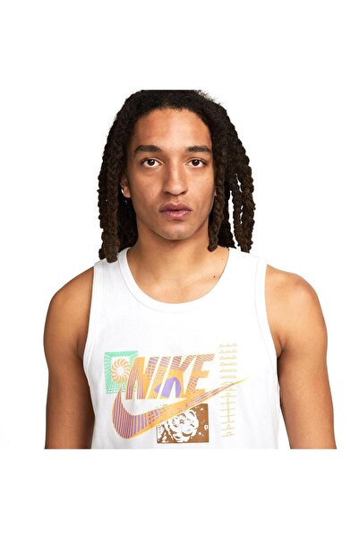 Nike Sportswear Festival Erkek Beyaz Günlük Stil Atlet FB9782-100