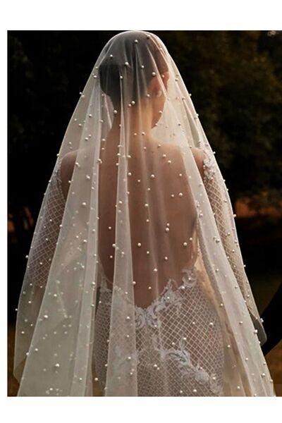 BBA TULLE STORE Țesătură cu perle, lățime 1,5 m lungime: 2 cm țesătură cu per...