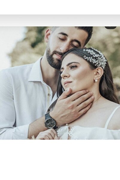 ASİMEL TAÇ & TASARIM Inci Ve Kristal Gelin Tacı Saç Aksesuarı Düğün Kına Nika...