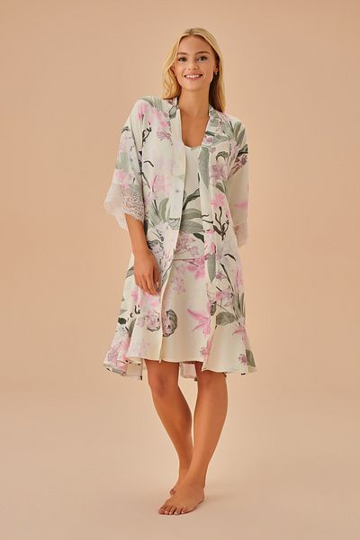 SUWEN Floral Patterned Dressing Gown