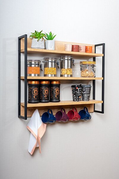 Mudesa Mutfak Rafı Duvar Rafı Organizer Banyo Rafı Çok Amaçlı Düzenleyici Terek