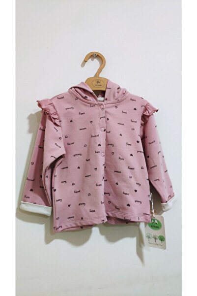 Baby Center Kitikate Pink Hooded Cardigan Dried Rose