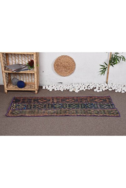 Kayra Export El Dokuma Halı, 58x148 Cm , Anadolu Halı Mavi