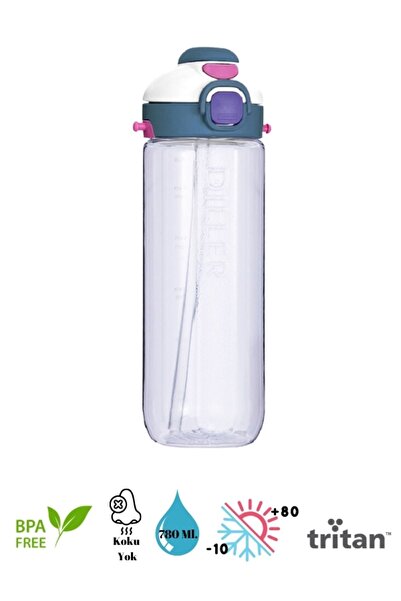 Vagonlife Tritan Pipetli/pipetsiz Kullanım Matara - 780 ml