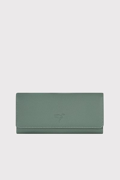 Garbalia Γυναικείο πορτοφόλι Mint Green Angel από γνήσιο δέρμα - Θήκη τηλεφώνου