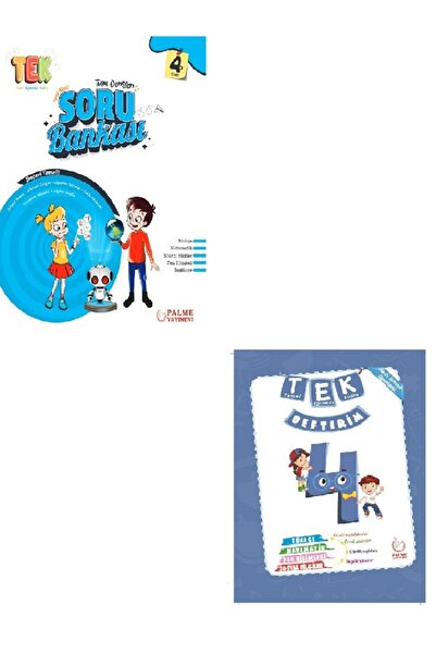 Palme Yayınevi 4.SINIF TÜM DERSLER YENİ NESİL SORU BANKASI-TEK DEFTERİM (YAPR...