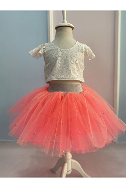 Pano Kids Patiska Nostalji Fusta Crop și Tutu fără imprimeu