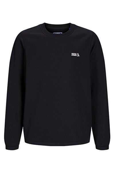 Jack & Jones Çocuk Gögüs Logo Baskili Bisiklet Yaka Sweatshirt - Basic