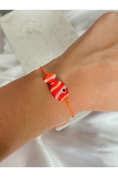 SWORDS CONCEPT Murano Glass Fish Model Adjustable Bracelet
