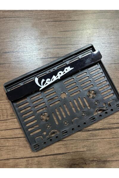 EFELER PLASTİK VESPA  MOTOR PLAKALIK Uyumlu Siyah