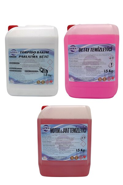 Apex Detaylı Temizlik İlacı, Torpido Parlatıcı Süt ve Motor-Jant Temizleyici ...