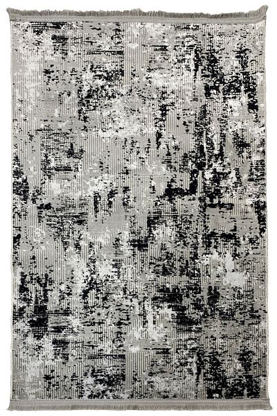 Prizma Black Modesto Non-slip - Washable Single Bathroom Rug, Mat 80x150