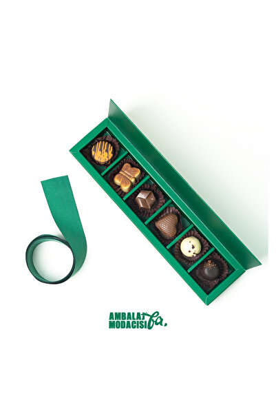 Ambalaj Modacısı Chocolate Box ( 5 Adet ) Future Box 6 Gözlü Yeşil