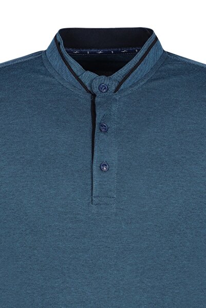 Masimar Judge Collar Buttoned Men's T-Shirt