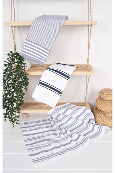 Baveno Set prosoape de bucătărie din 3 piese din bumbac Saphir