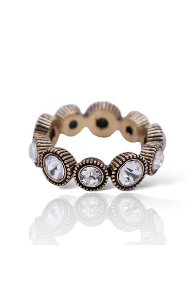 Bayemeyc Queen Kristal Taşlı Tamtur Yüzük