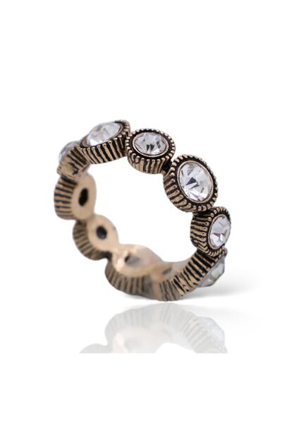 Bayemeyc Queen Kristal Taşlı Tamtur Yüzük