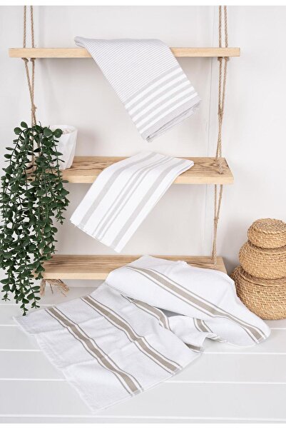 Baveno Σετ πετσετών κουζίνας 100% βαμβακερό 3 τεμαχίων Saphir