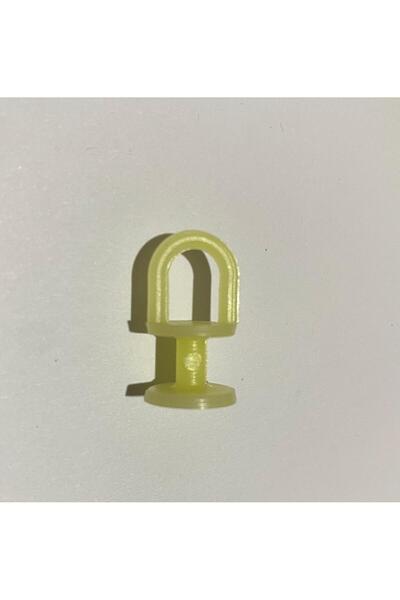 MADE 10 Suporturi din plastic pentru perdele cu dimensiunea de 2 cm - Finisaj...