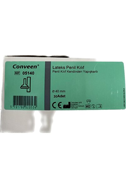 Coloplast Conveen Prezervatif Sonda Yapışkan Şeritli 40 Mm ( Xx Large ) 30 Adet