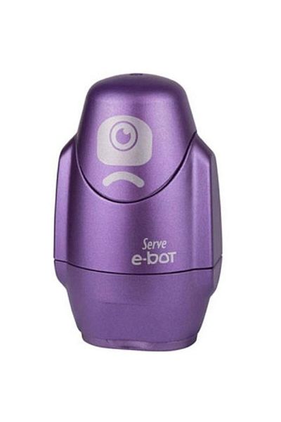 Serve E-bot Metallic Colors with Eraser - Purple Pencil Sharpener