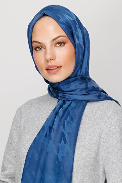 VALORSCARF Ozalit Houndstooth Silky Jacquard Shawl