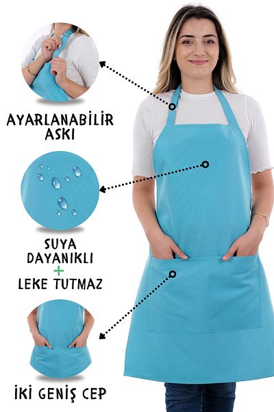 sevilya Simple kitchen apron with adjustable strap