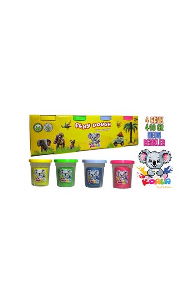 KOALA CRAFT COLOR Koala Craft&color 4 Renk Oyun Hamuru 440g