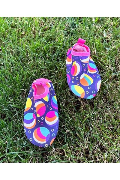 Funny Baby Purple Colored Sea Ball Shoes