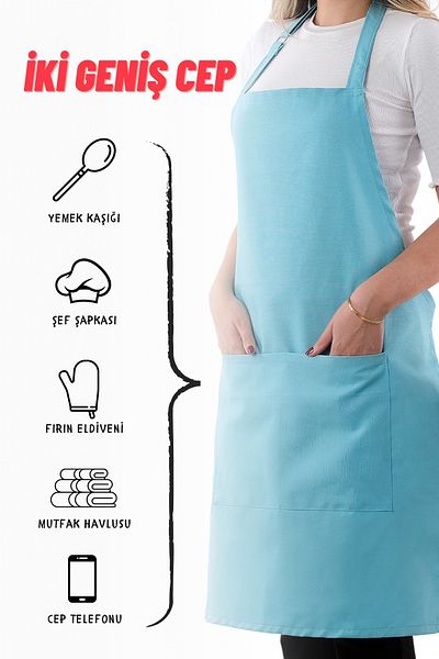 sevilya Simple kitchen apron with adjustable strap
