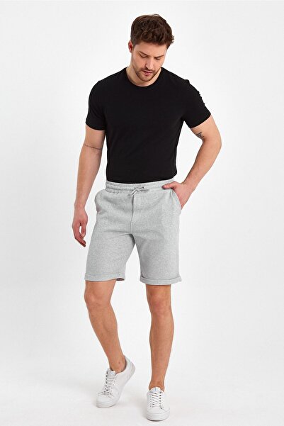 Mad&Calf Men's Waffle Regular Fit Casual Bermuda Shorts