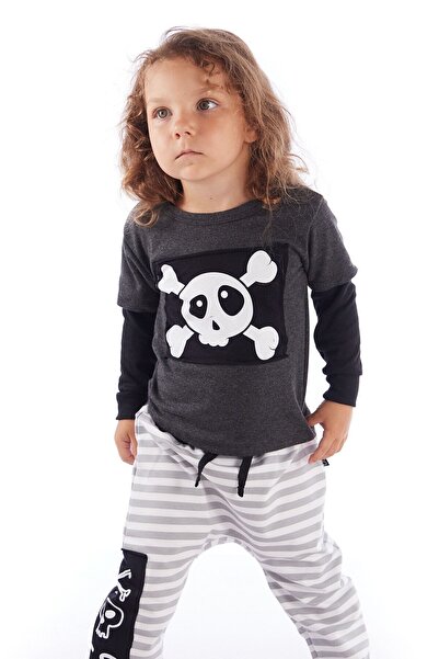 Colorinas Baby Skull Patch Long Sleeve T-Shirt