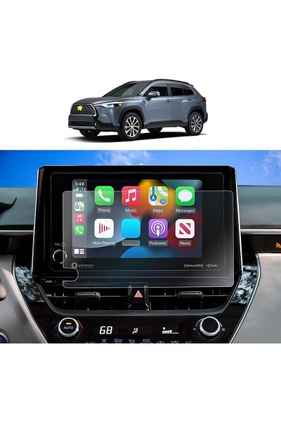Ecr Mobile Navigation Screen and Protector Compatible with Toyota Corolla Dream 8 - 2023
