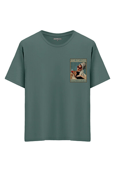 Mounte Bianca I živela je Oversize kroj T-shirt