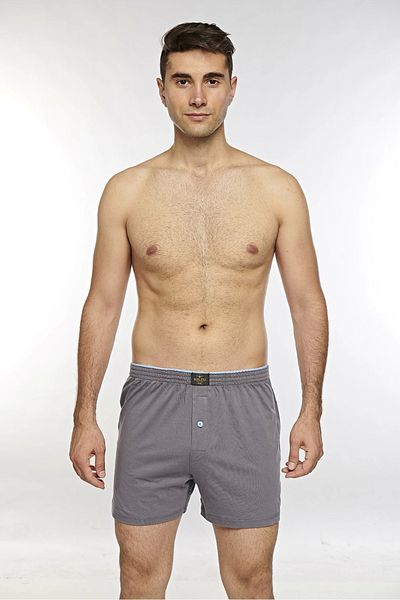 Kolcu Men's Towel Waist Boxers with Button on the Front K13230 - Smoked