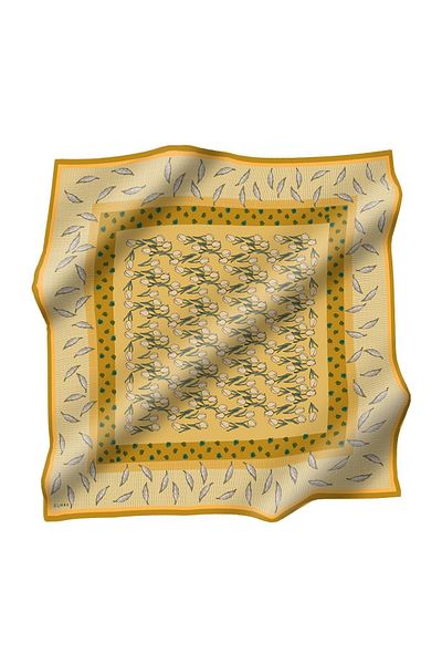 Zühre Φουλάρι από πολυεστέρα Twill ZE0037 V6