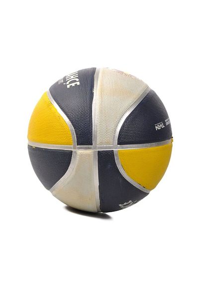 cagdaskids Αδειοδοτημένη μπάλα μπάσκετ Yellow Navy Blue