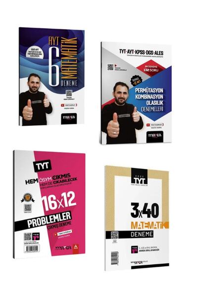 Marka Yayınları 2024 Yeni Müfredat Ayt Matematik 6 Deneme Ve Permütasyon Komb...