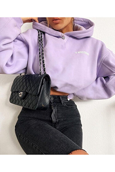 CAST COLLECTİON Femei Lila WRSTBHVR cu imprimeu supradimensionat Swea tricou