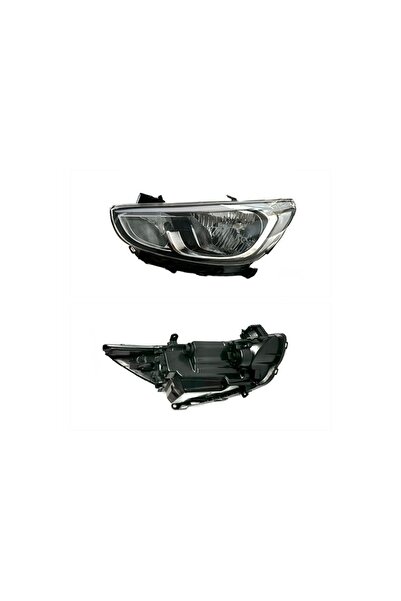 BH ACCENT BLUE ÖN FAR 2013-2017 ARASI  Uyumlu  / BEYAZ KAŞLI FAR SOL