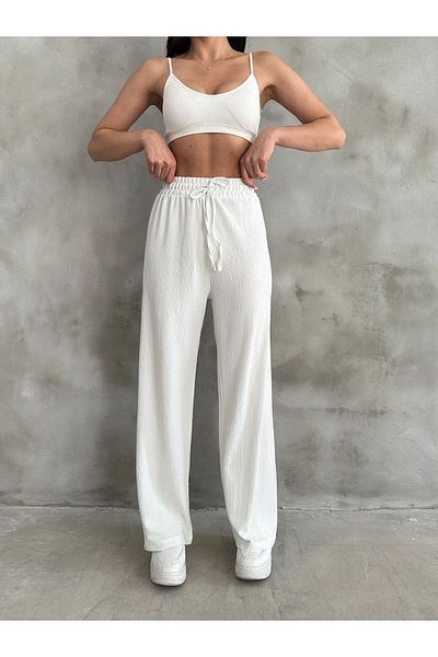 BEJNA Palazzo-Hose mit elastischem Bund für Damen