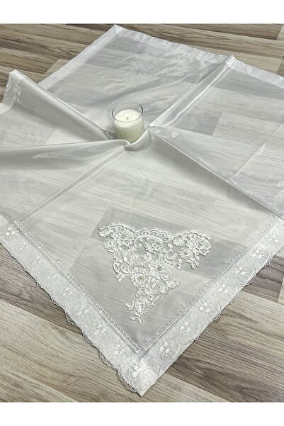 AYHANHOME Fransız Güpürlü Taş Işlemeli, Çeyizlik Saten Lüks Bohça