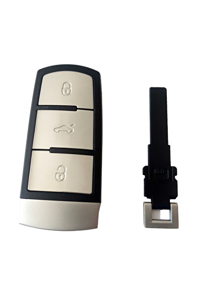 Kasey Volkswagen Passat B6 B7 Uyumlu Smart Kumanda Kabı Anahtar Kabı Oto Anah...