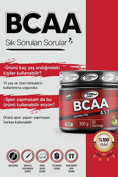 Conlast Bcaa300gr - Creatine Monohydrate and Arginine 300gr