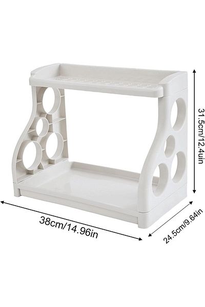 Open Home Concept Countertop Multi-Purpose Elegance Organizer / Organizer White
