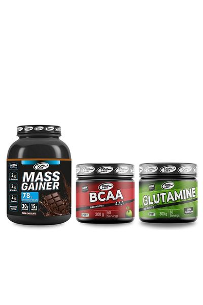 Conlast Mass Gainer3000gr - Bcaa300gr/Glutamine300gr Nutrients Supplement
